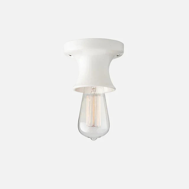Jenna ceramic flush mount in white
