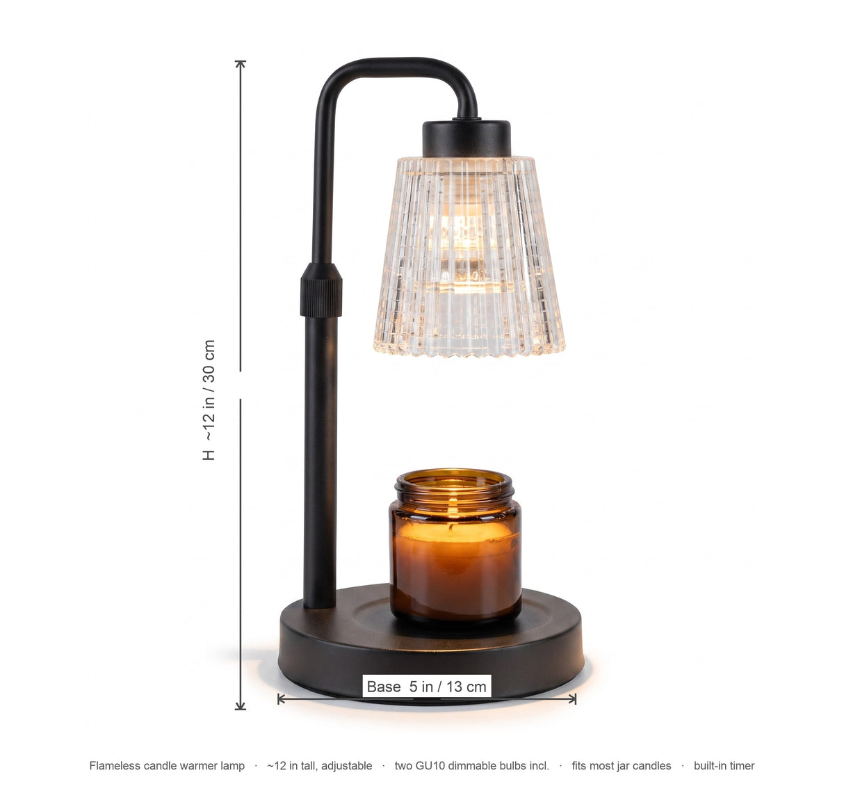 Ember candle warmer lamp dimensions diagram