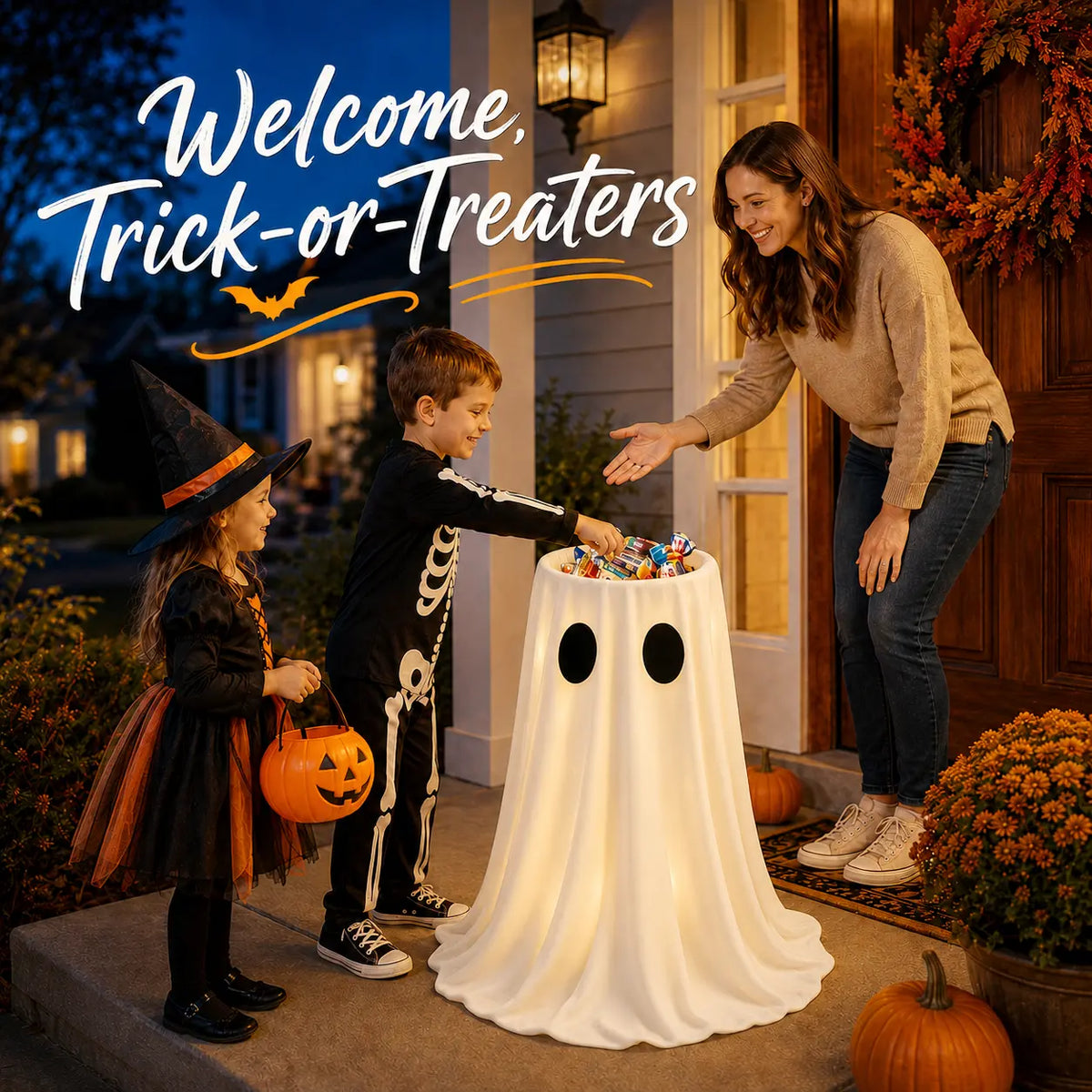 Boo ghost candy bowl