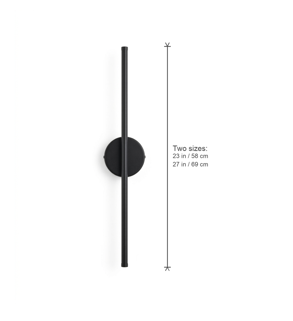 Tarn dimensions diagram two sizes 23 in / 58 cm and 27 in / 69 cm tall