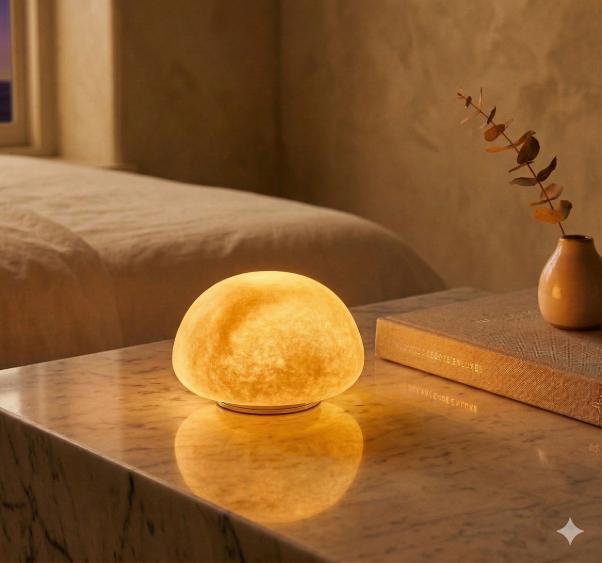 Snowflake table lamp