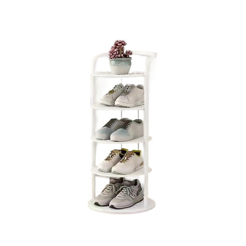 Torre round tiered iron shoe rack
