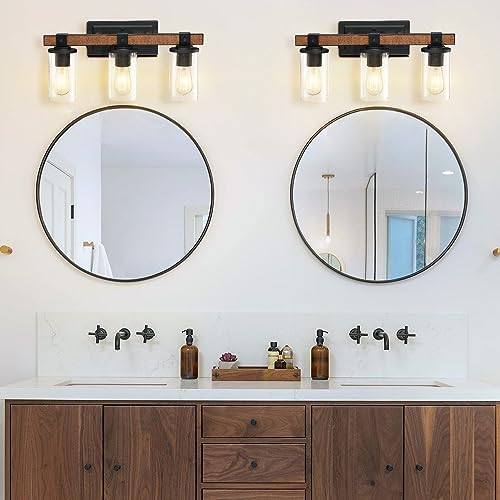 Jarl vanity lights over double mirrors — lifestyle
