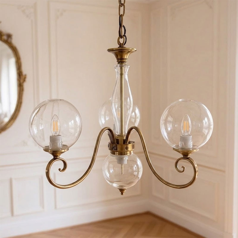 Evelyn chandelier clear