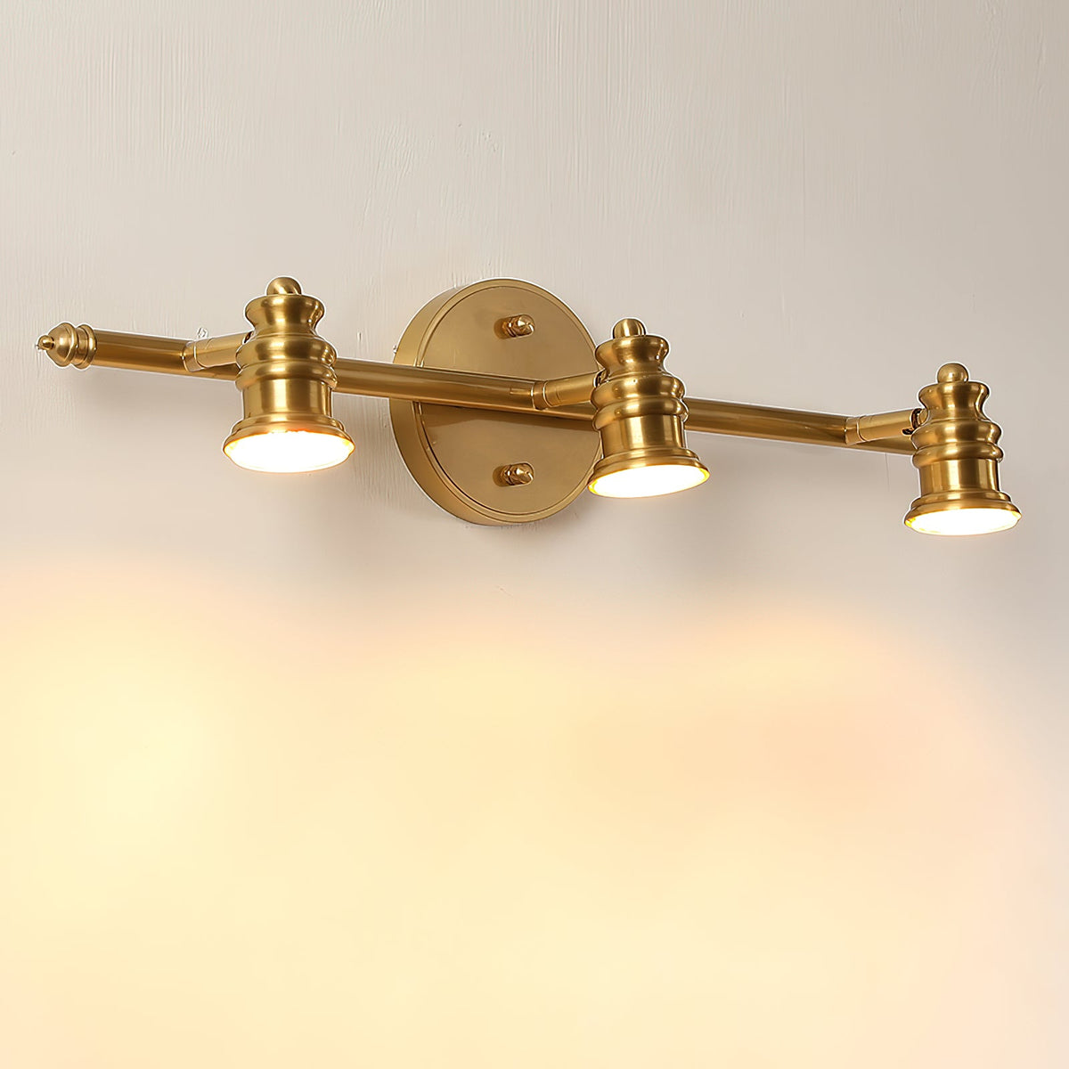 Halophane wall lamp