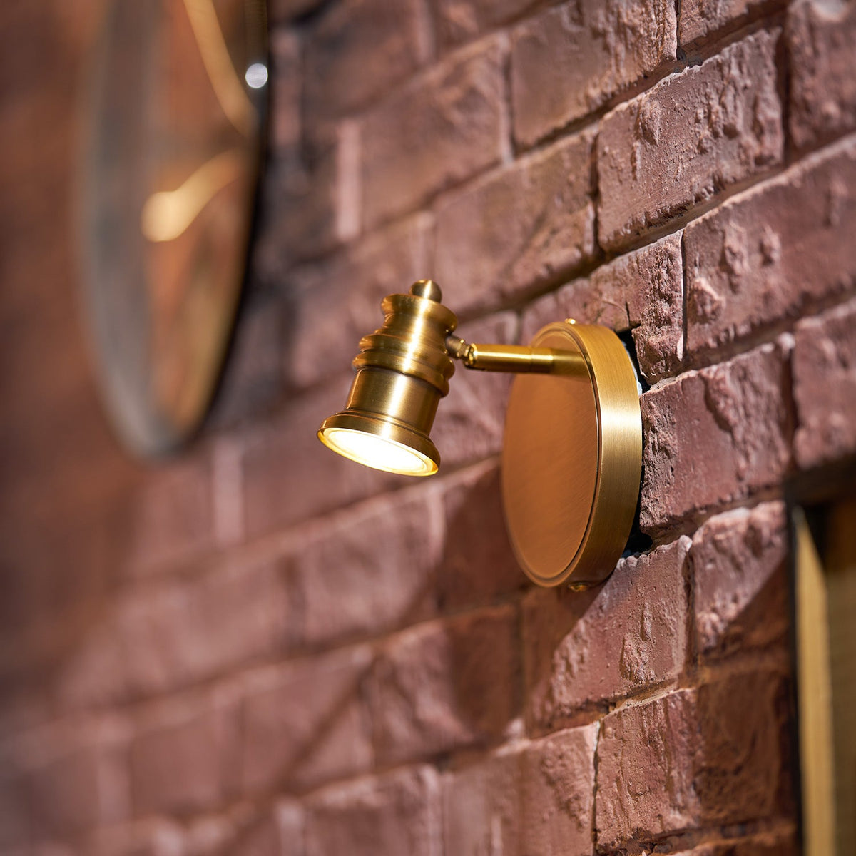 Halophane wall lamp