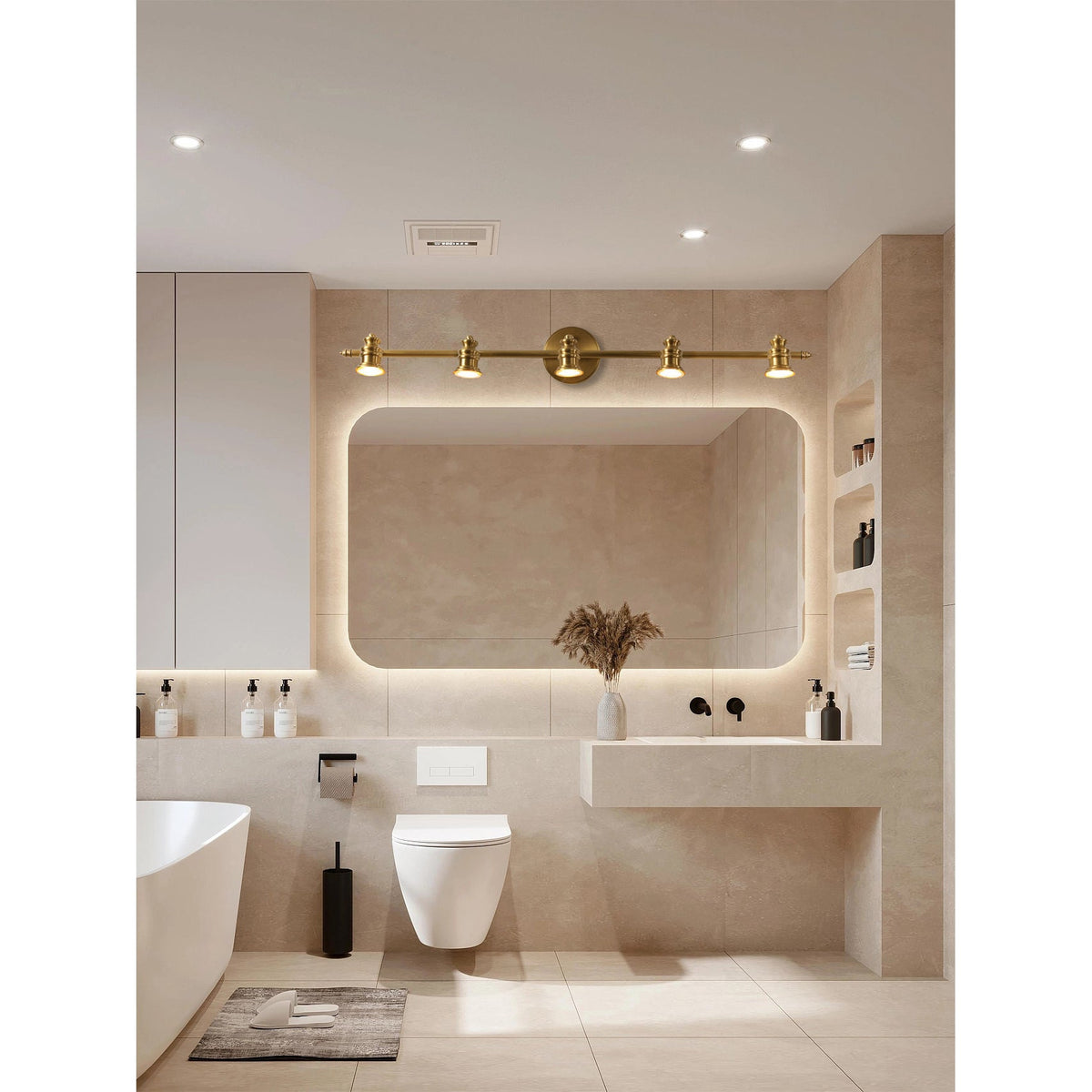 Halophane wall lamp