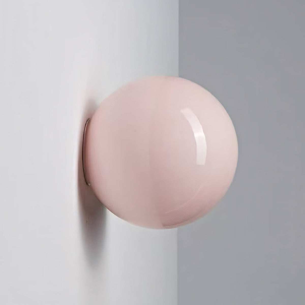 Oria pastel glass wall sconce in pink
