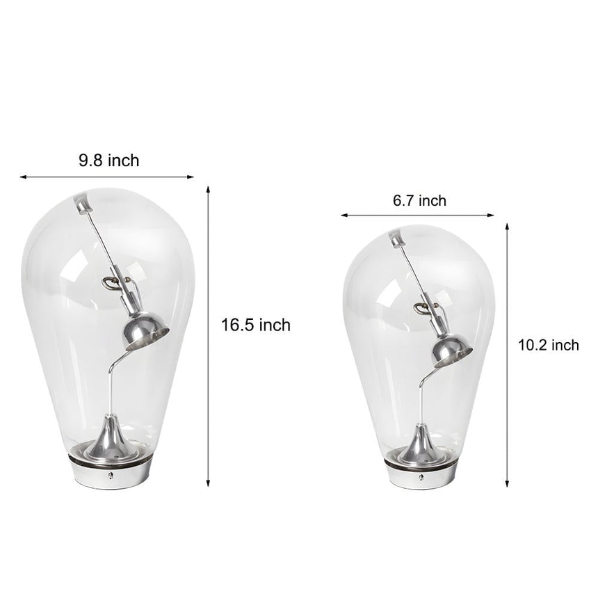 Modern Glass Desk Lamp with Touch-Dimming & Magnetic Control | Stylish Black Table Lamp for Home Office