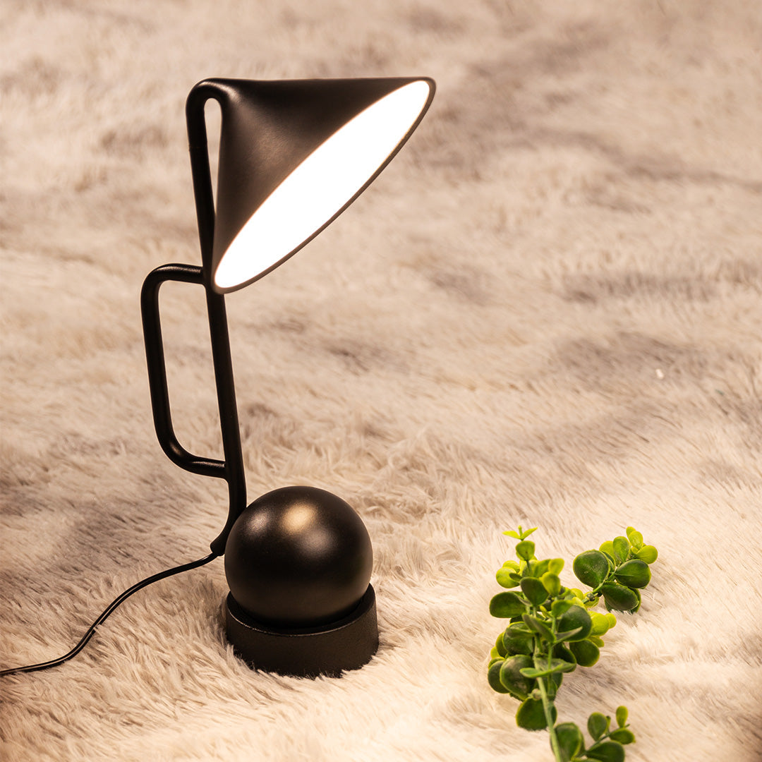 LED-Schreibtischleuchte, dimmbar und verstellbar, schwarz