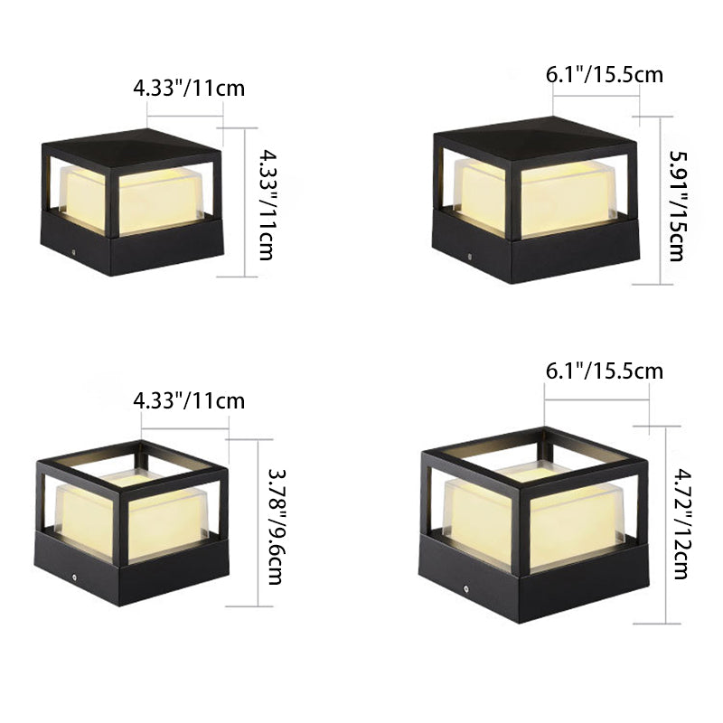 LED-Außenleuchte aus Aluminium, wetterfest