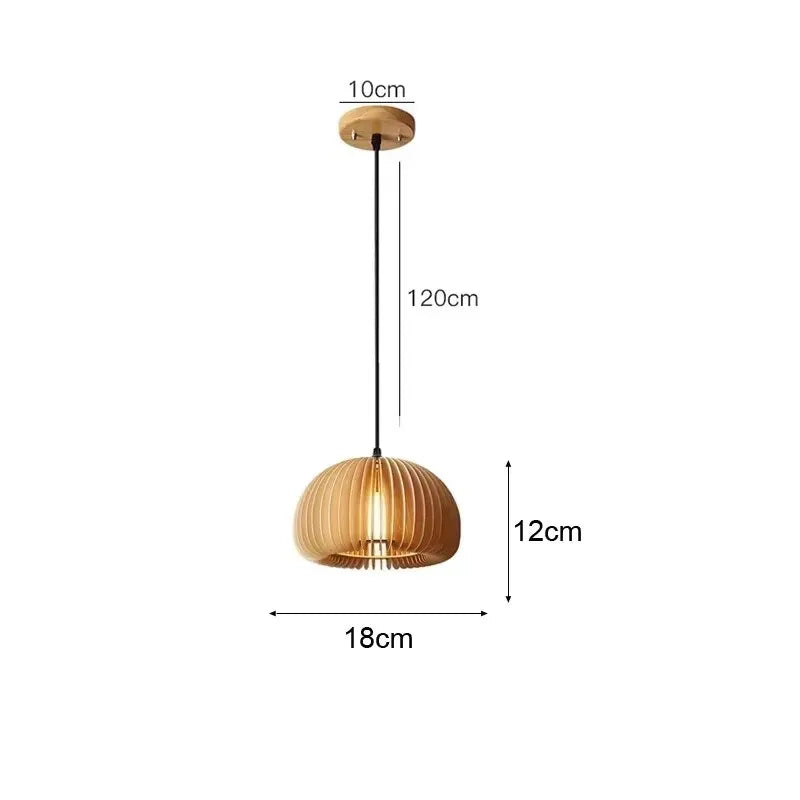 Pendelleuchte aus handgeflochtenem Bambus und Rattan