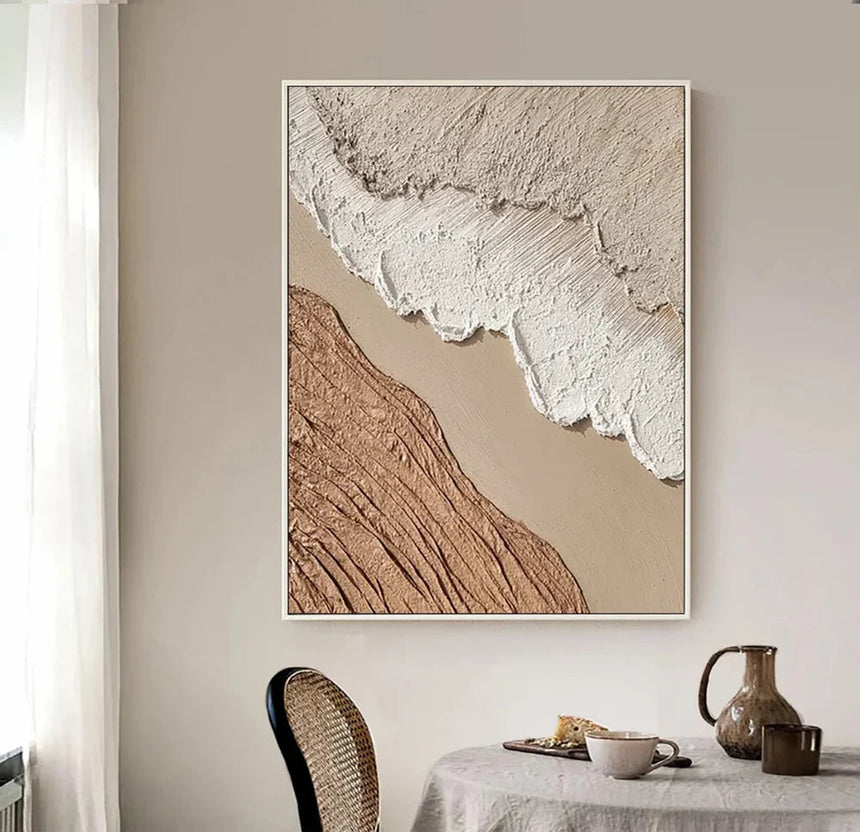 Ocean & Sky – strukturiertes Wandbild, handgemalt