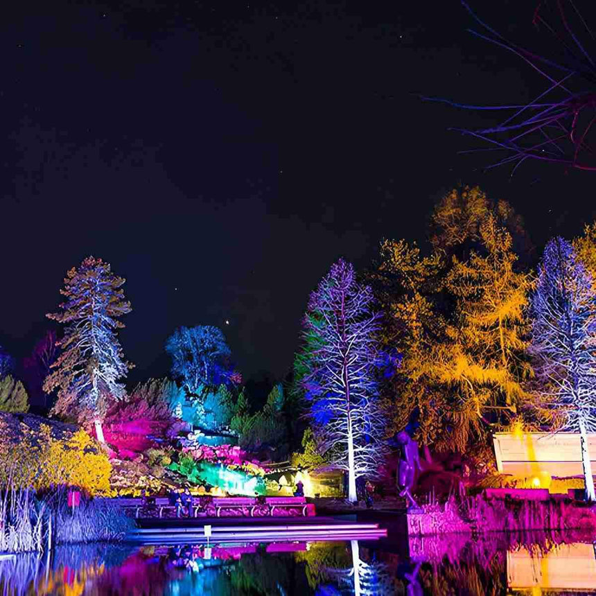 RGB-LED-Gartenstrahler, wetterfest, für Bäume und Fassaden