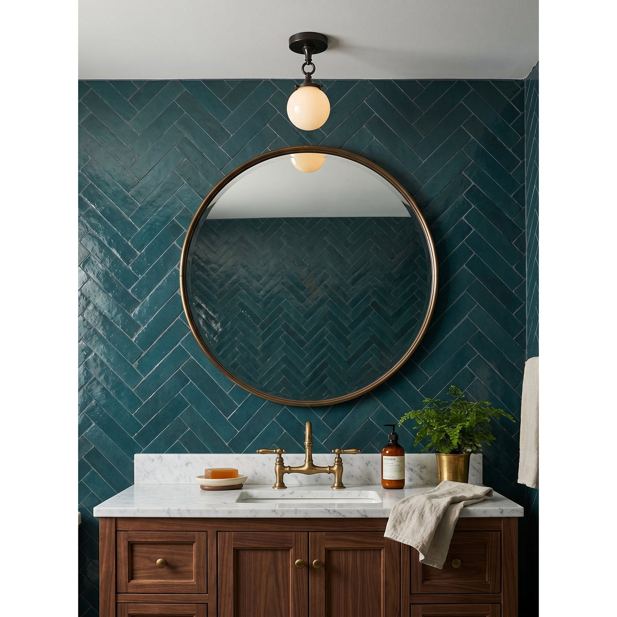 Orbin semi-flush