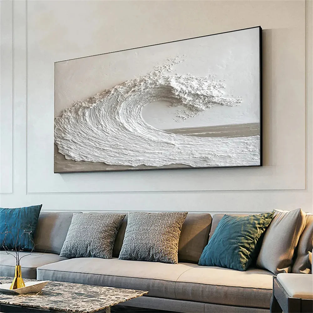 Strukturiertes Wandbild, handgemalt auf Leinwand