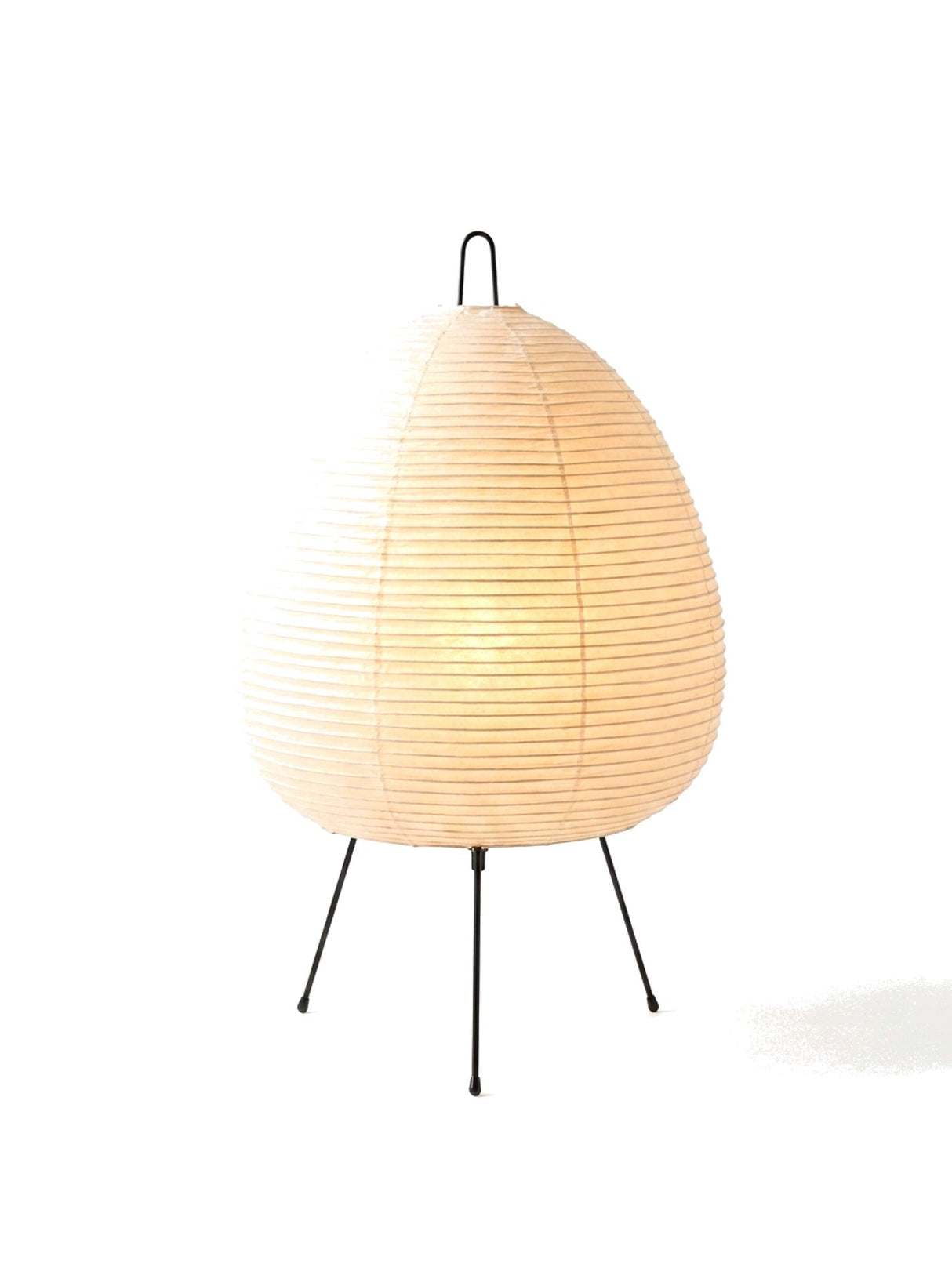 Rice paper lamp warm glow