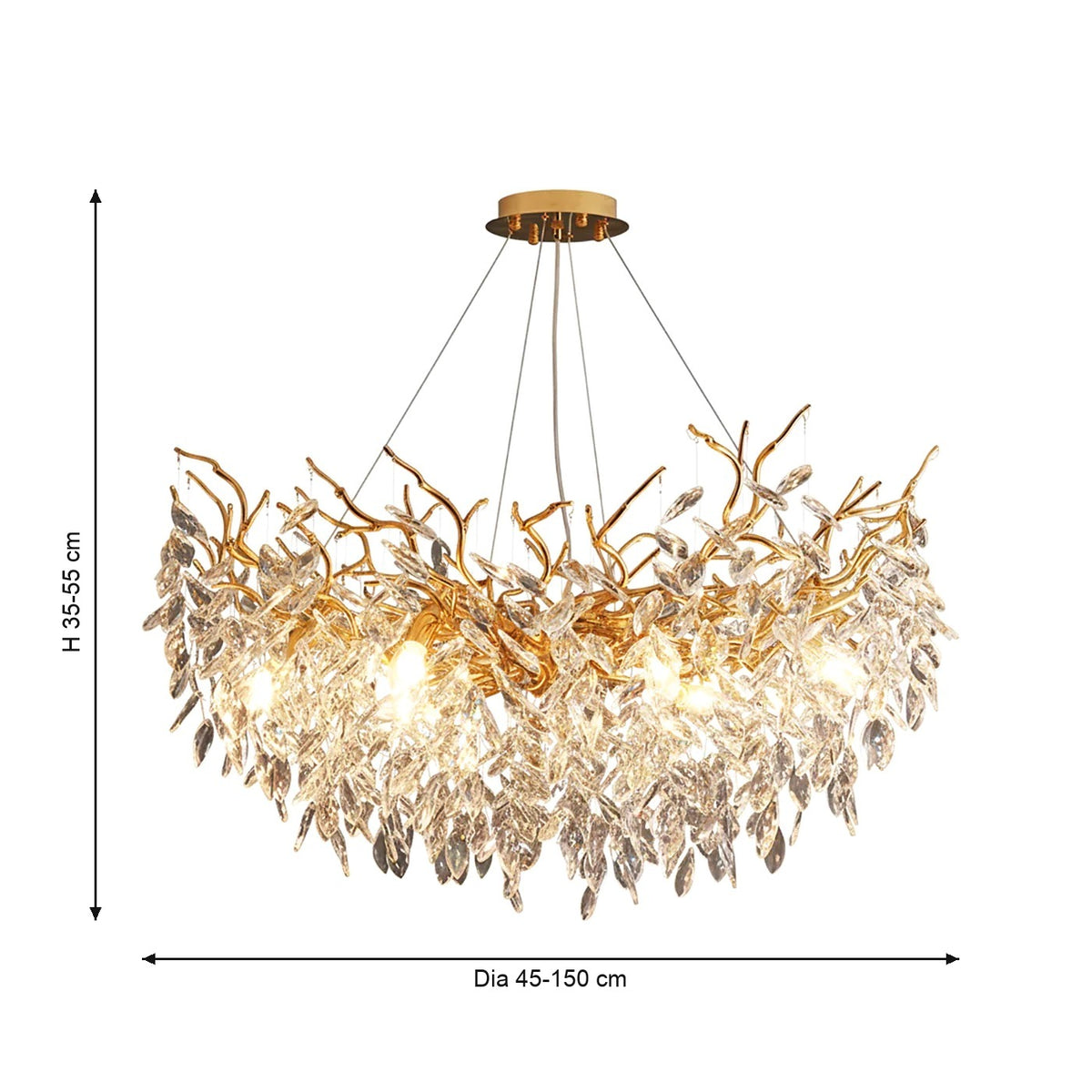 Albero dimensions: diameter 45 to 150 cm, height 35 to 55 cm