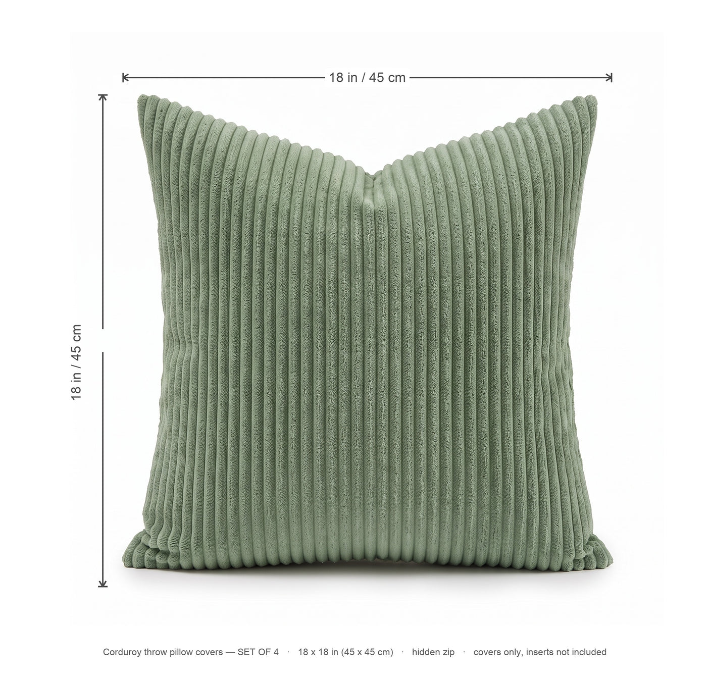 Sorrel pillow covers dimensions diagram