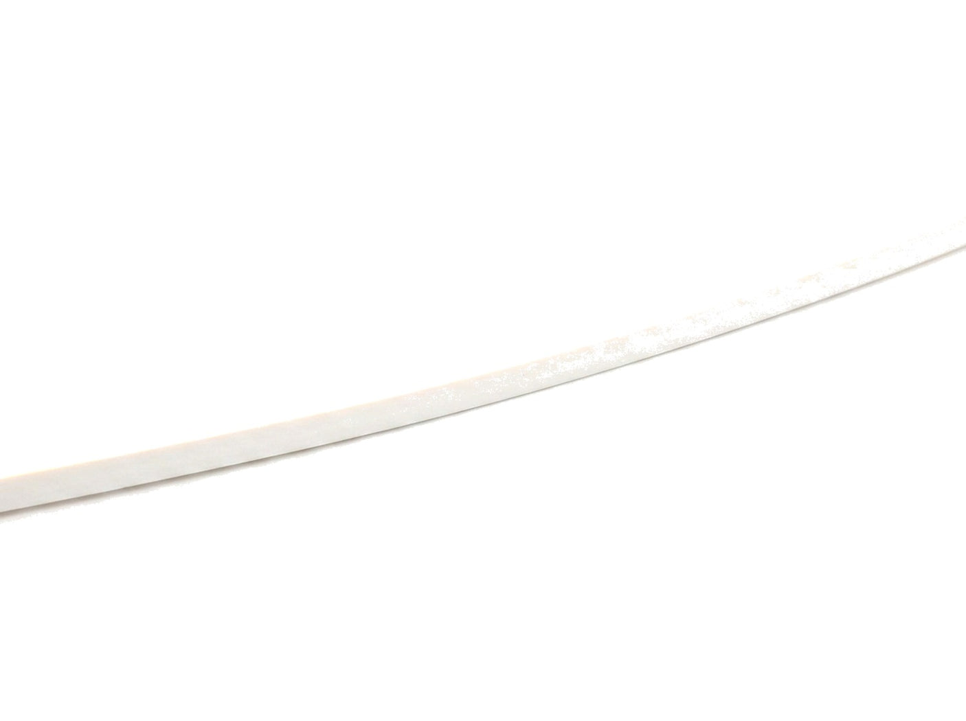 Filo strip lit with smooth even warm glow, on white