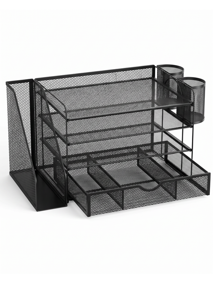 Ordine Mesh Desk Organizer — studio white