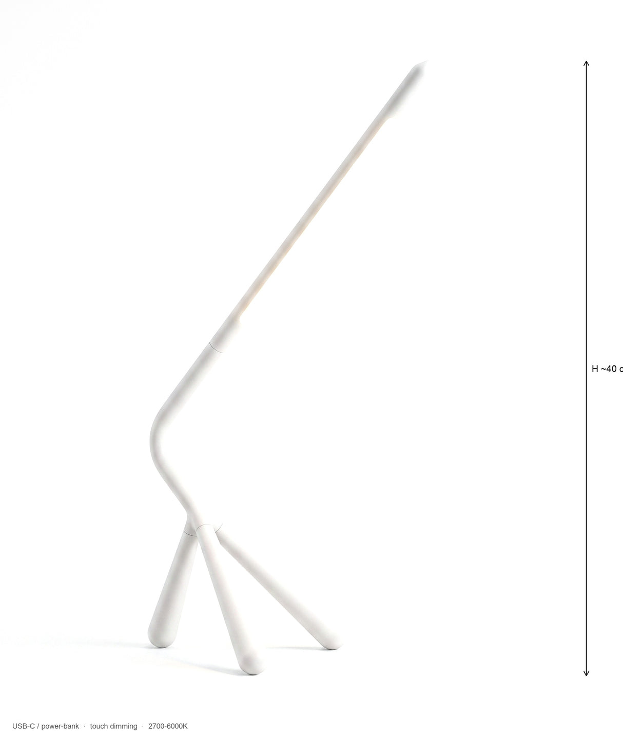 Heron reading lamp dimensions diagram