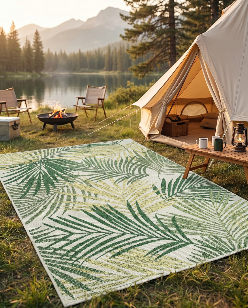 Outdoor Carpet | Soft Anti-Slip Area Rug for Camping and Picnics | Machine Washable for Easy Maintenance