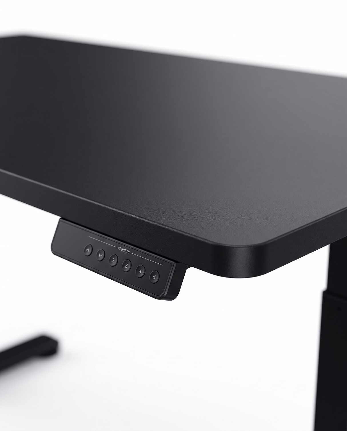 Altura desktop edge and preset control keypad, close-up