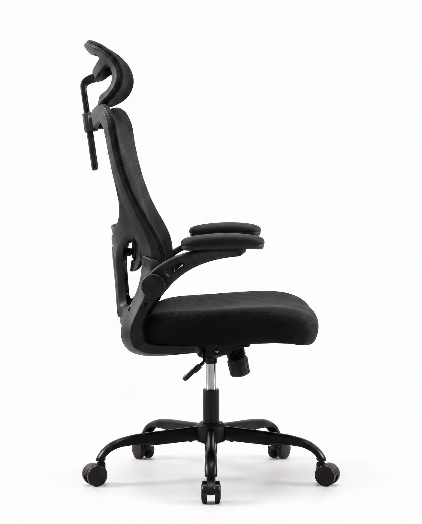 Aria ergonomic chair, side profile studio