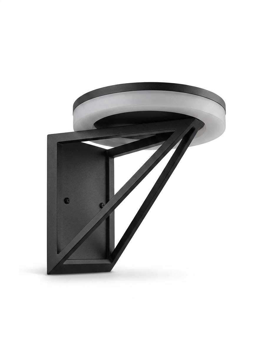 HaloGlow solar outdoor accent light — studio white