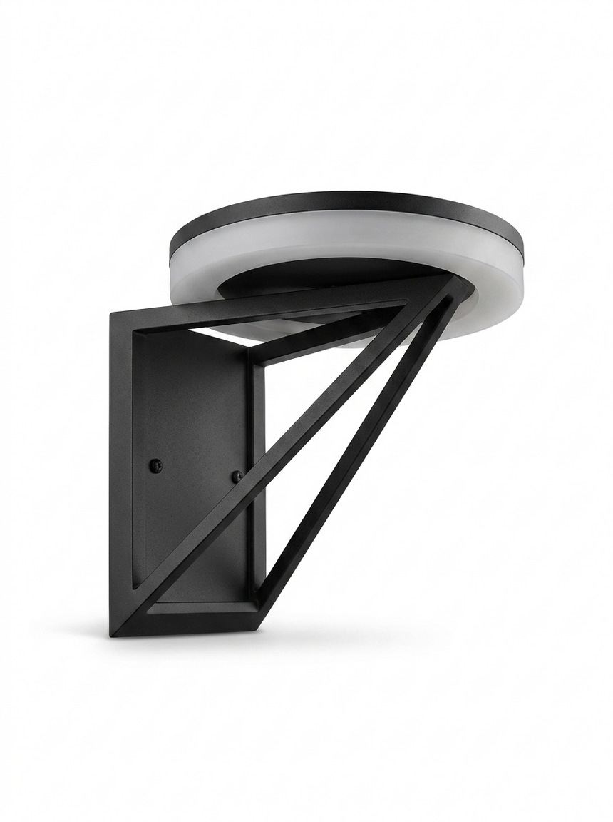 HaloGlow solar outdoor accent light — studio white