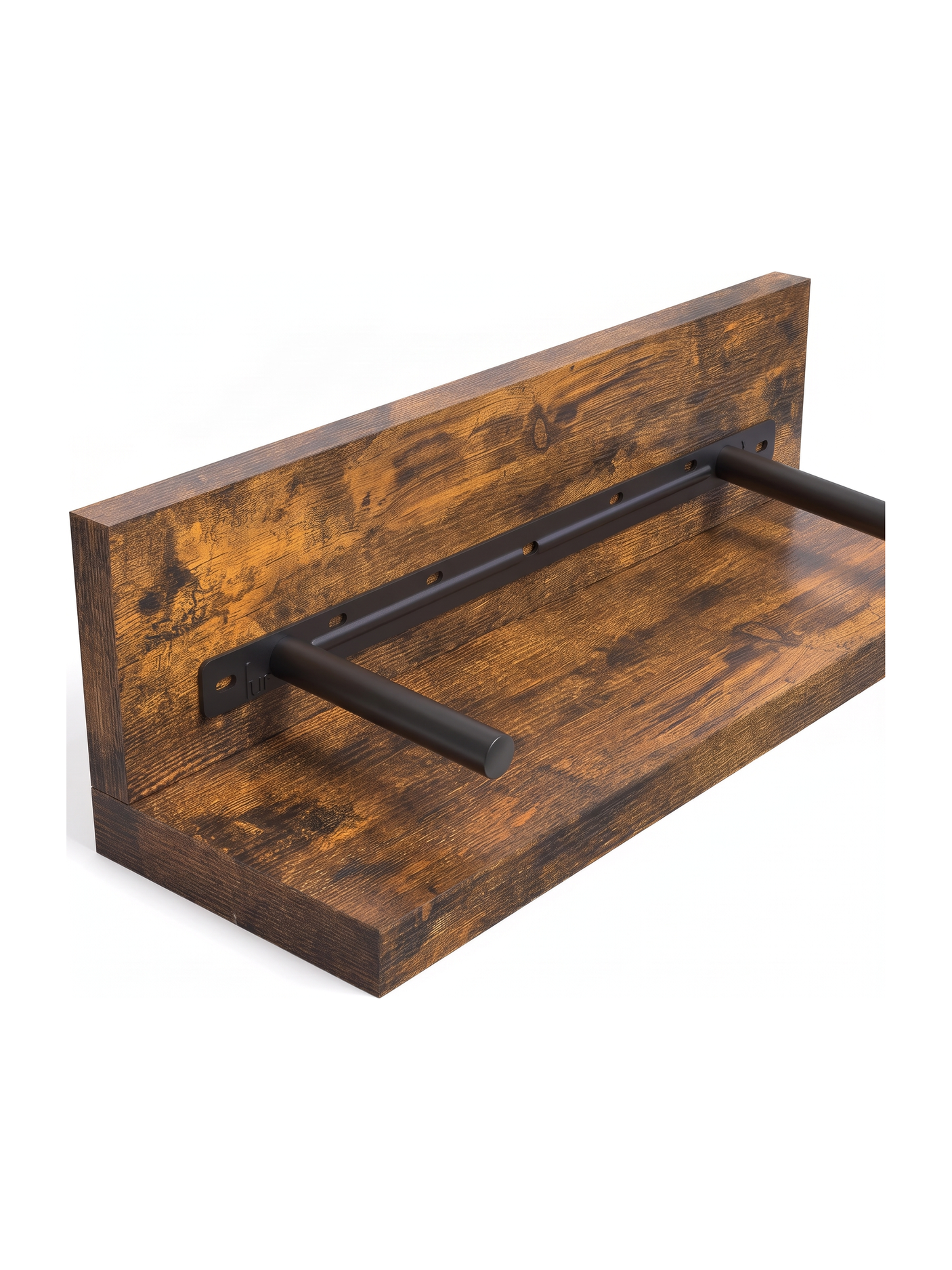 Ridge floating shelf, hidden bracket detail