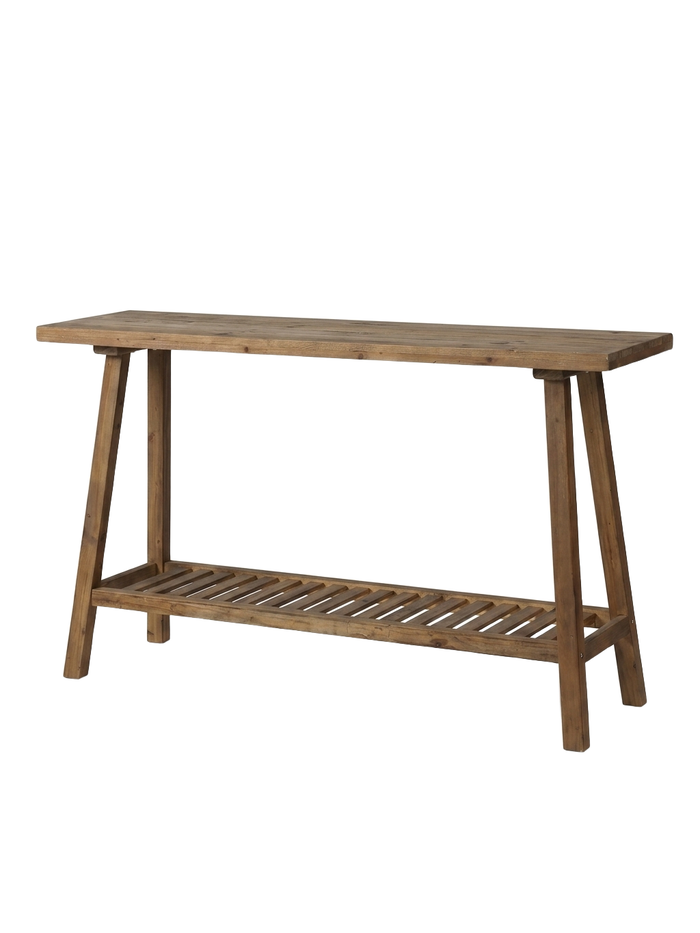 Rowan reclaimed wood console table — studio white