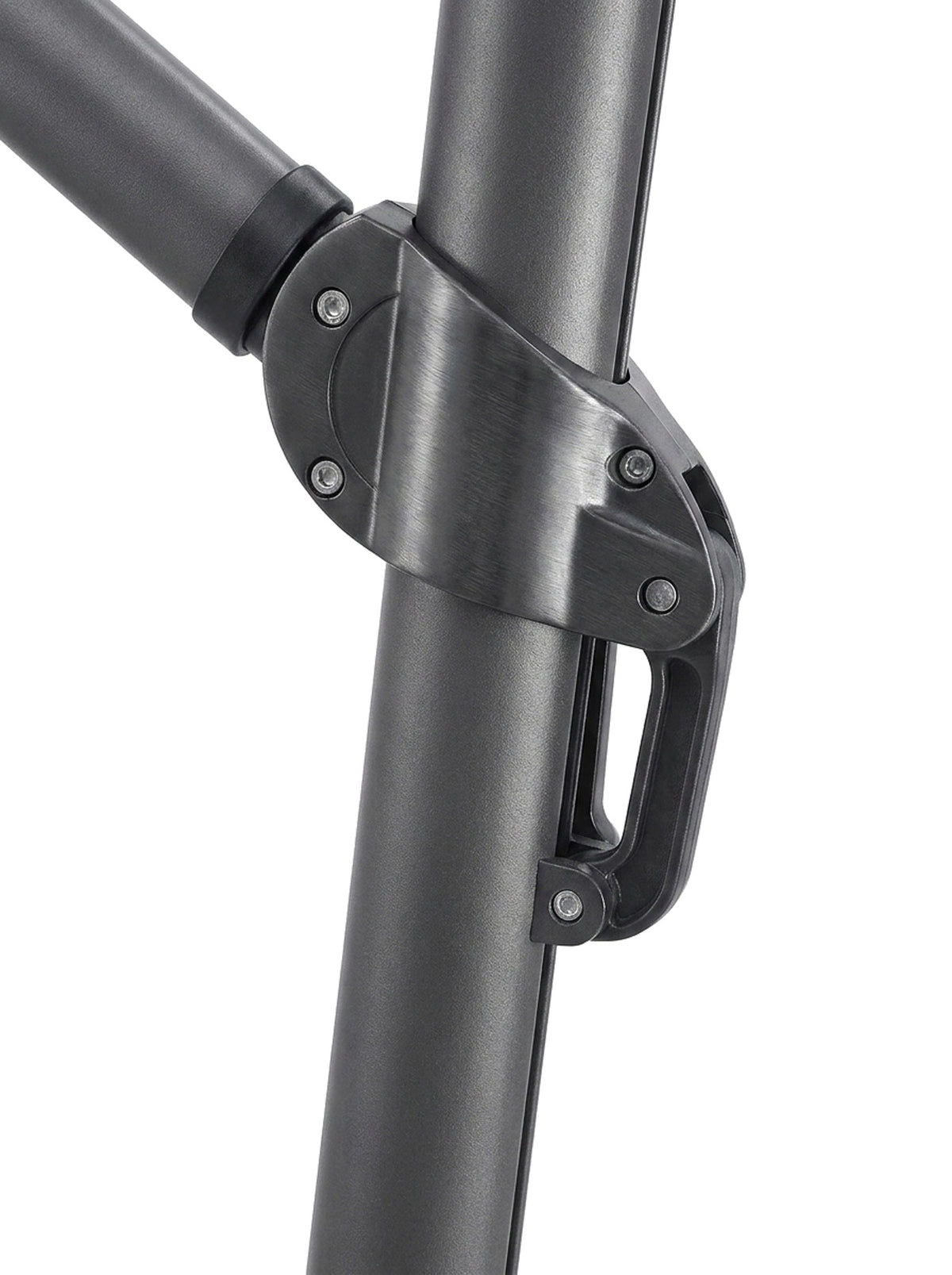 Belvara 360-degree rotation and tilt joint, close-up on white