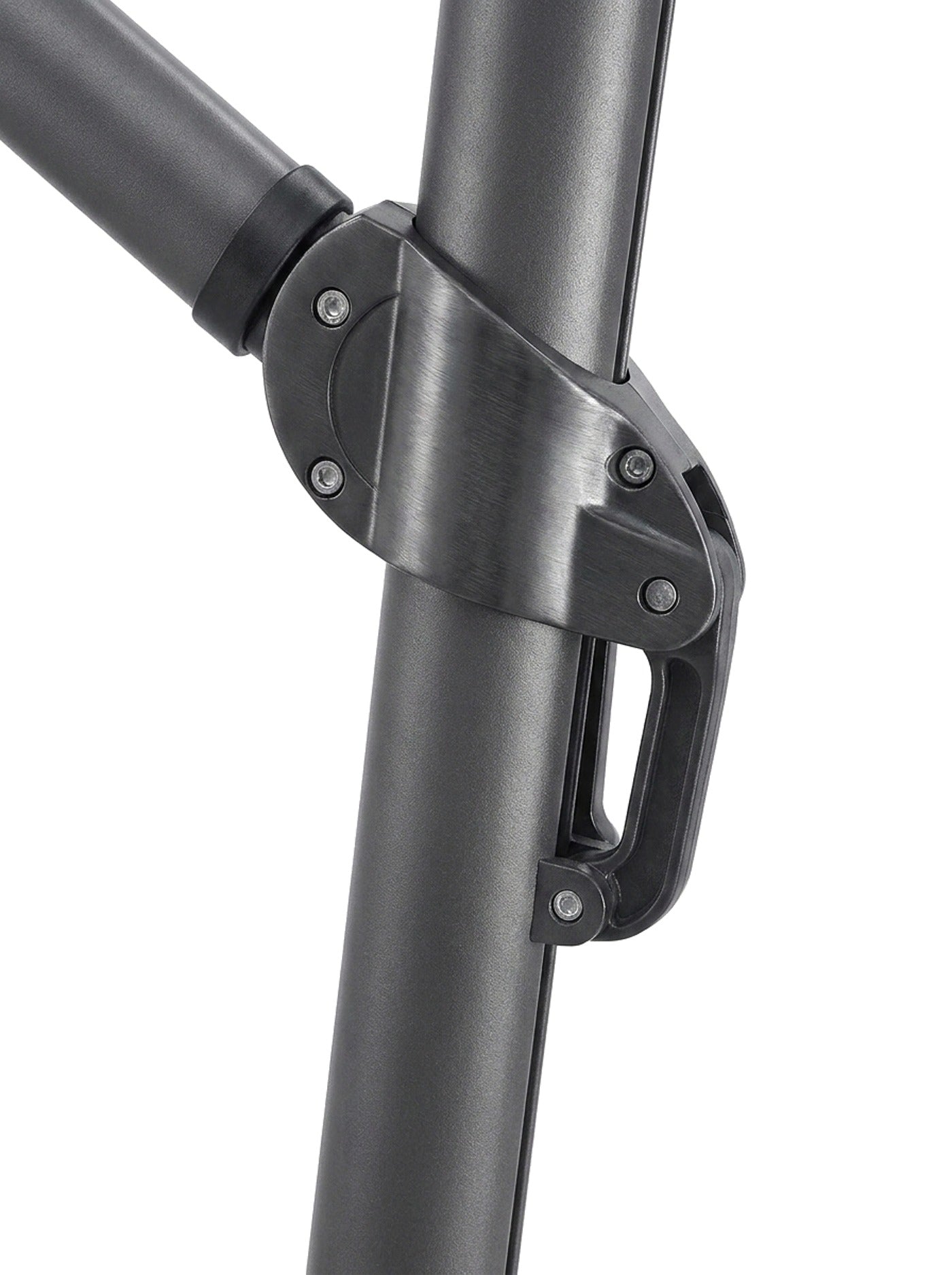 Belvara 360-degree rotation and tilt joint, close-up on white