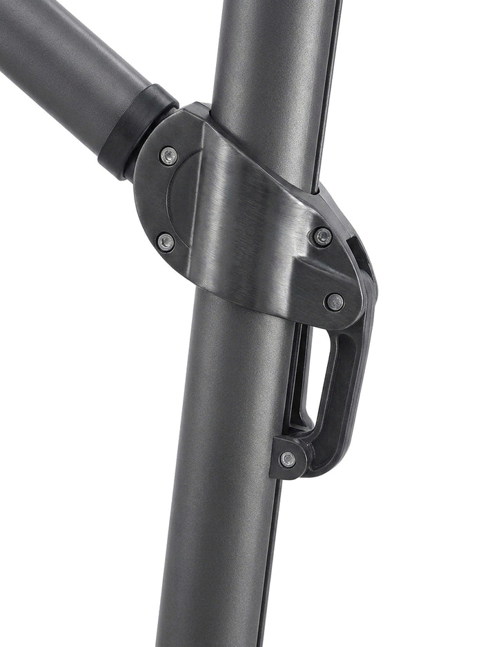 Belvara 360-degree rotation and tilt joint, close-up on white