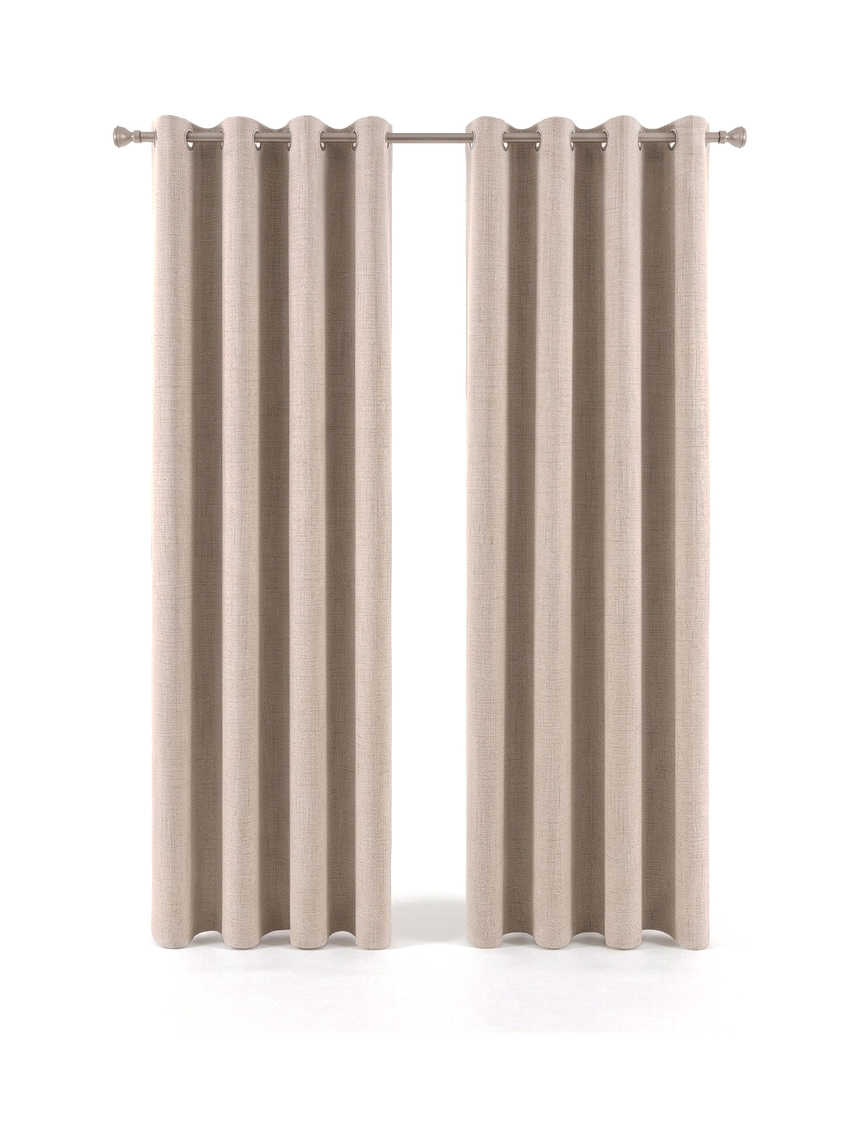 Linden Blackout Linen Curtains Set of 2 — studio white