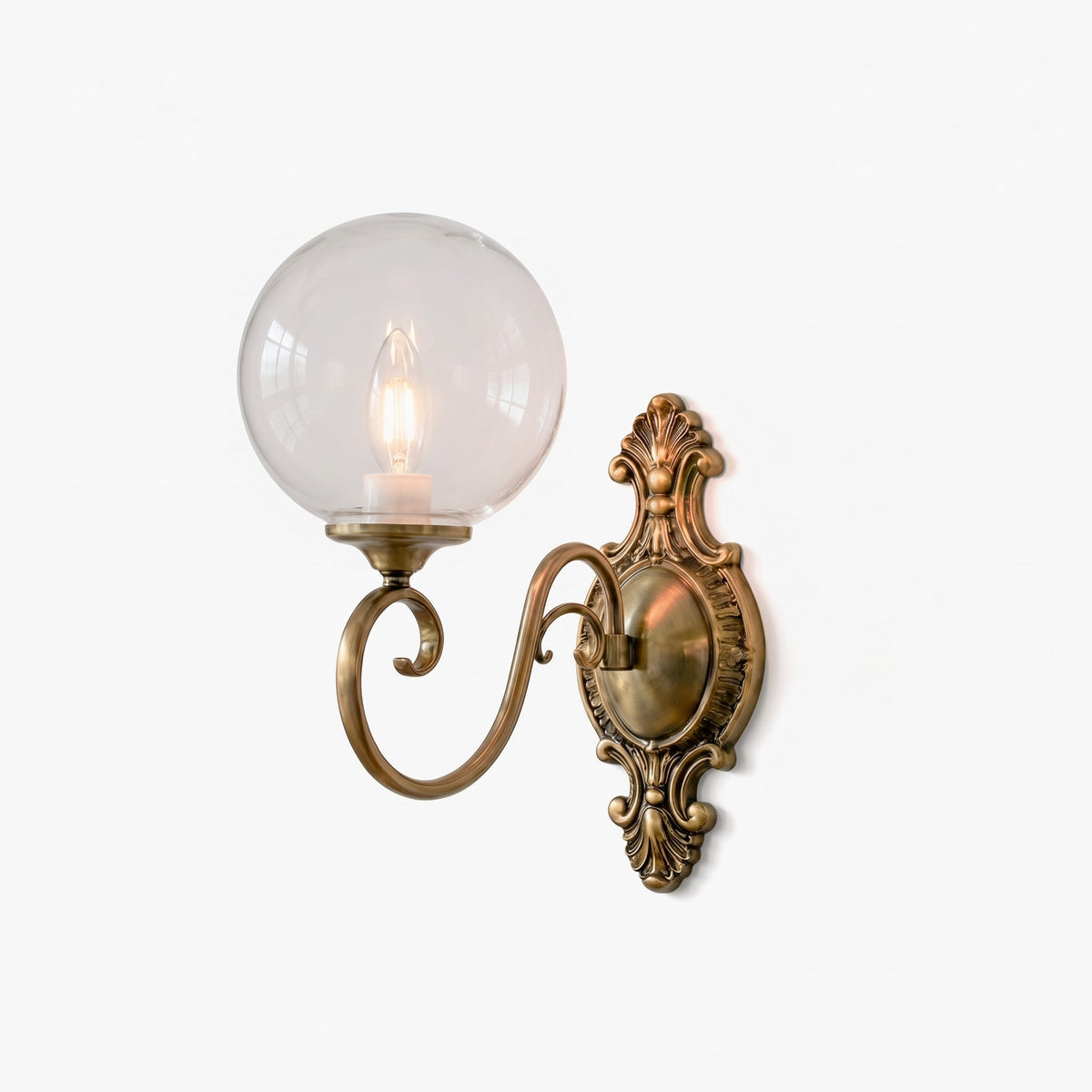 Vintarose in Brass & Clear
