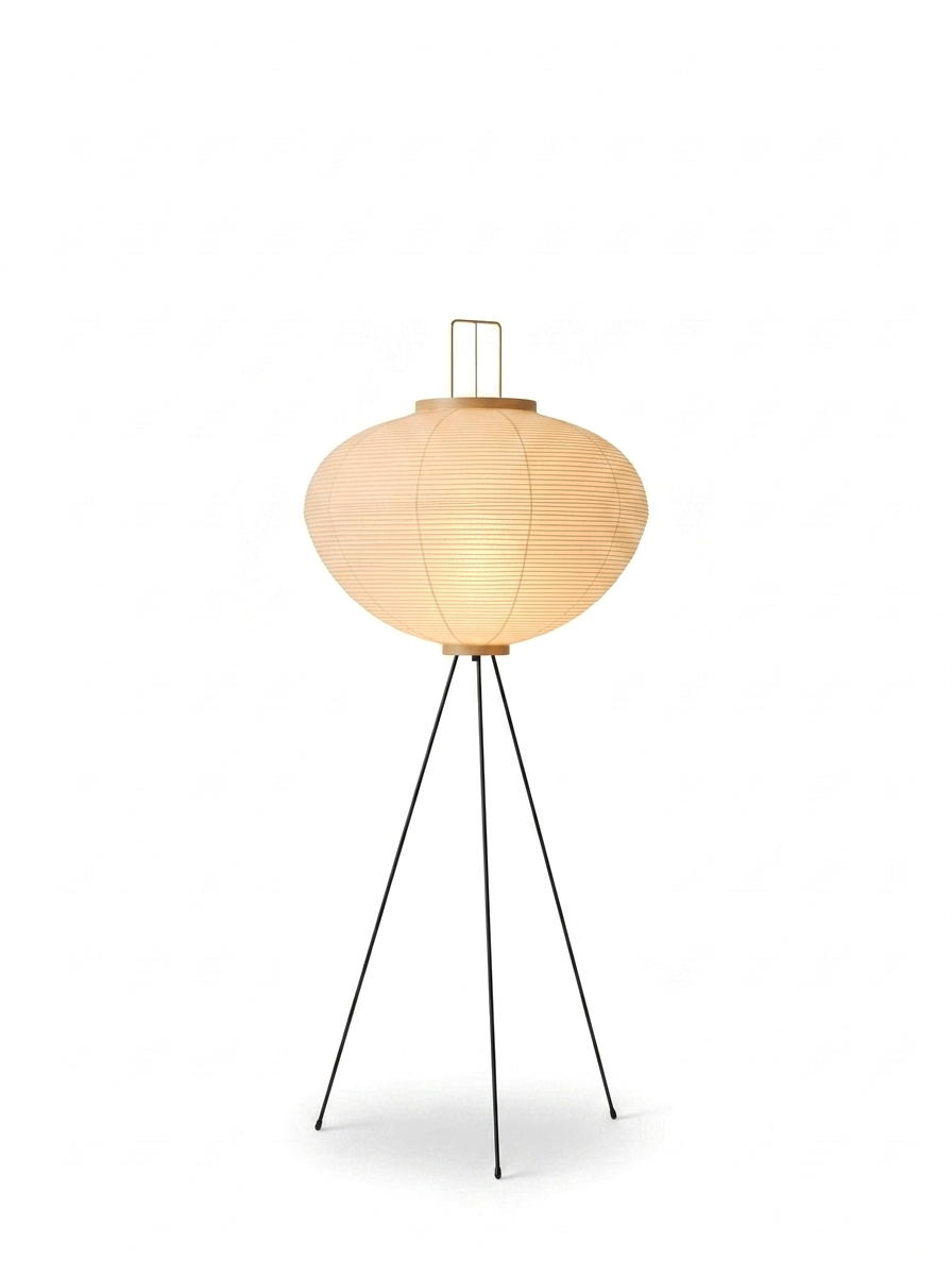 Japanese Xuan Paper Floor Lamp — studio white