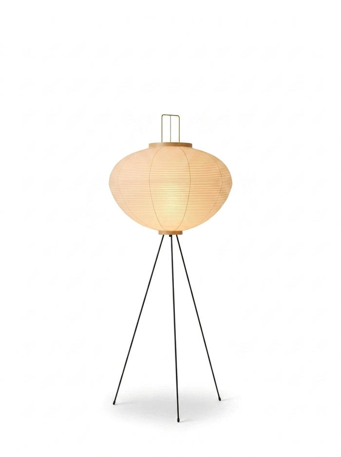 Japanese Xuan Paper Floor Lamp — studio white