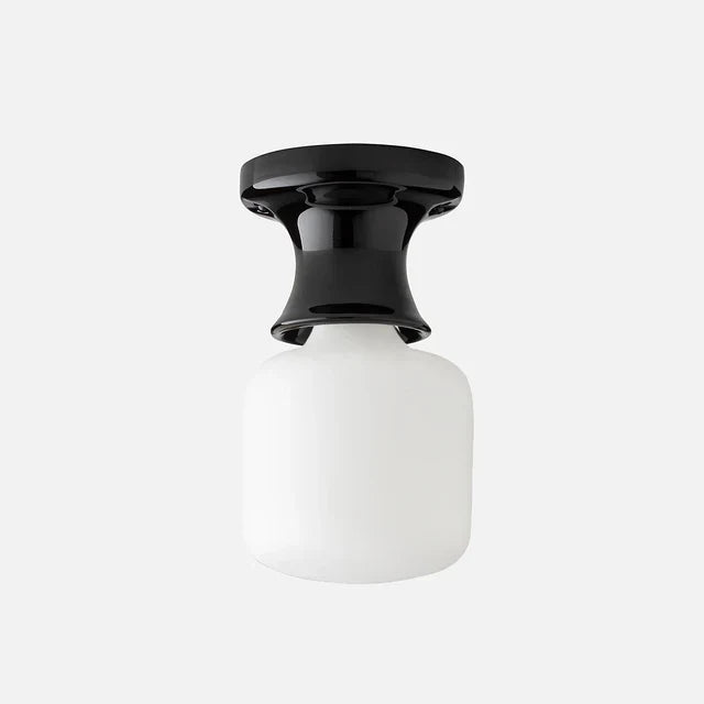 Jenna ceramic flush mount in black