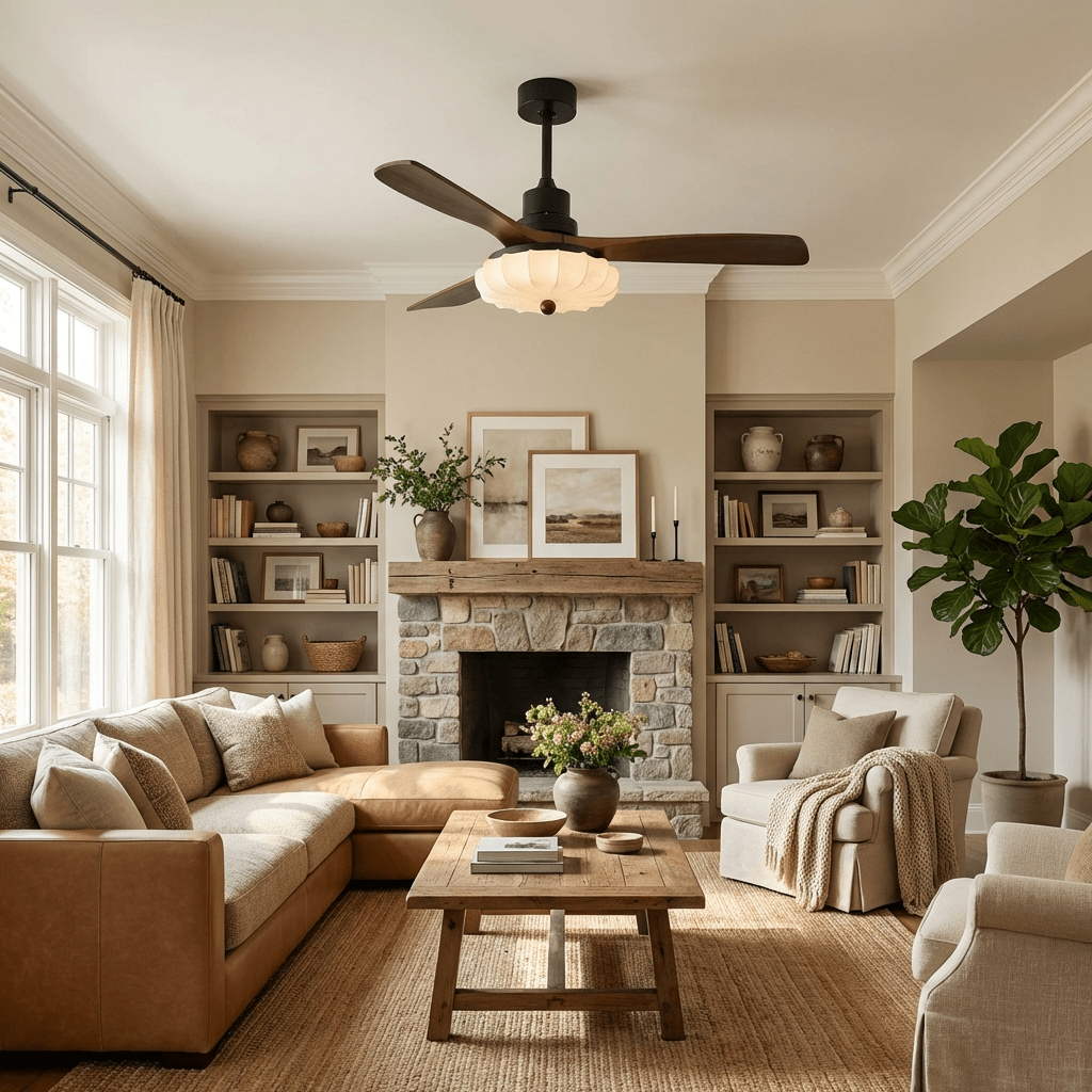 Lotus ceiling fan light