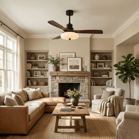 Lotus ceiling fan light
