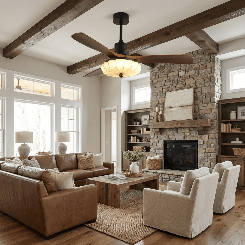Lotus ceiling fan light