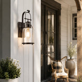 Carson outdoor wall lantern sconce, product photo 3