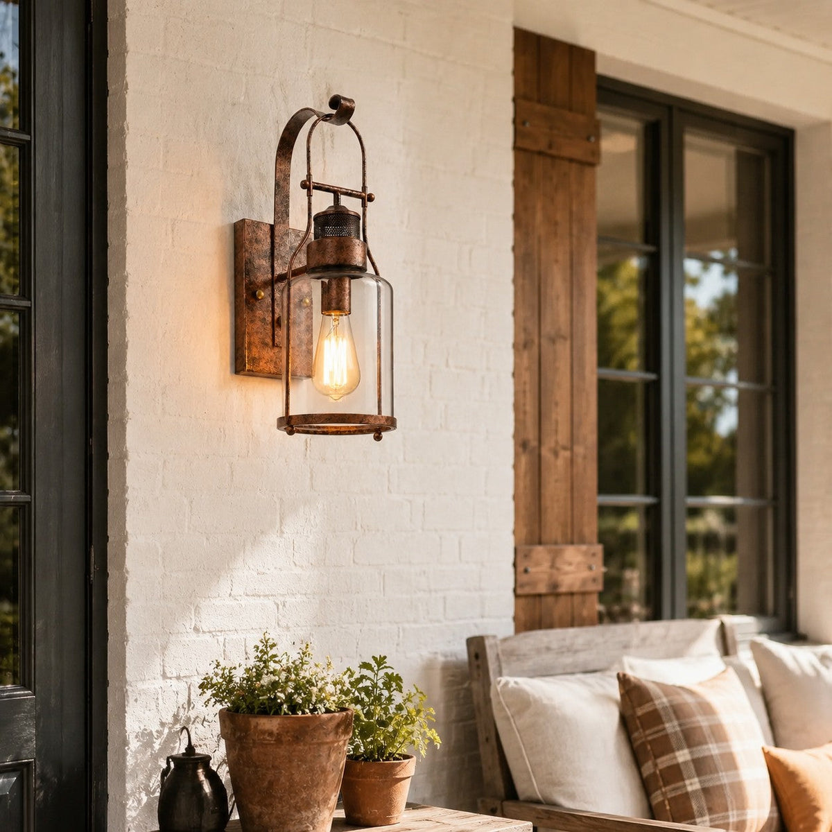 Carson exterior wall lantern light, product photo 6