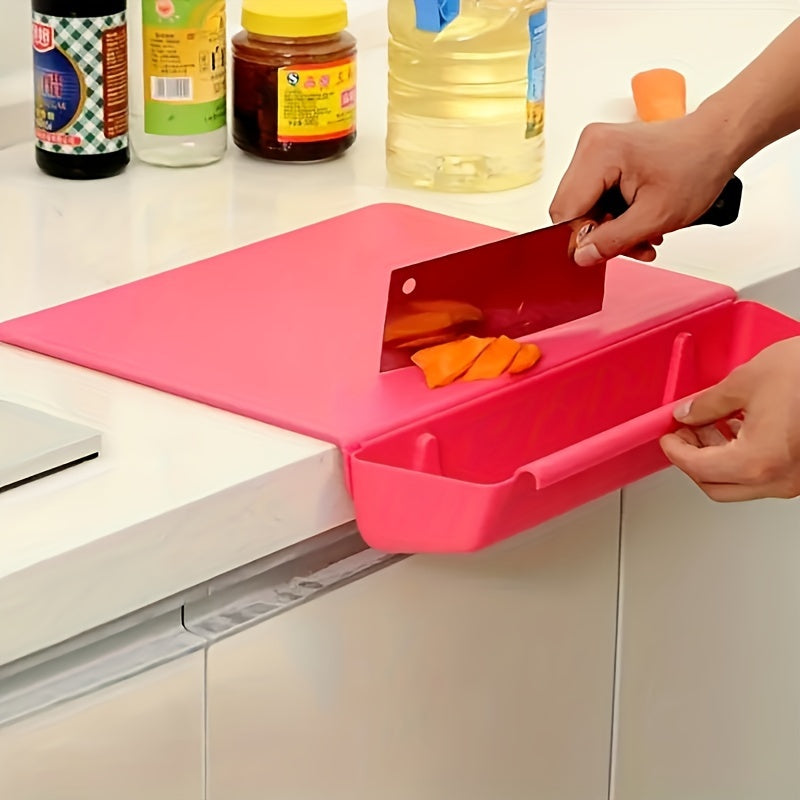 2-in-1-Schneidebrett mit abnehmbarer Auffangbox