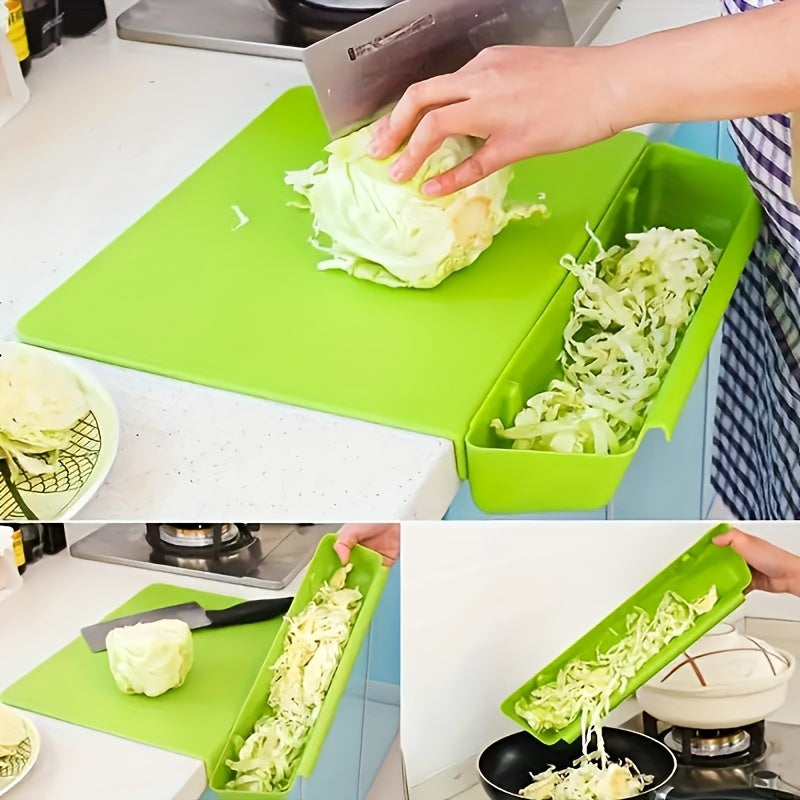 2-in-1-Schneidebrett mit abnehmbarer Auffangbox