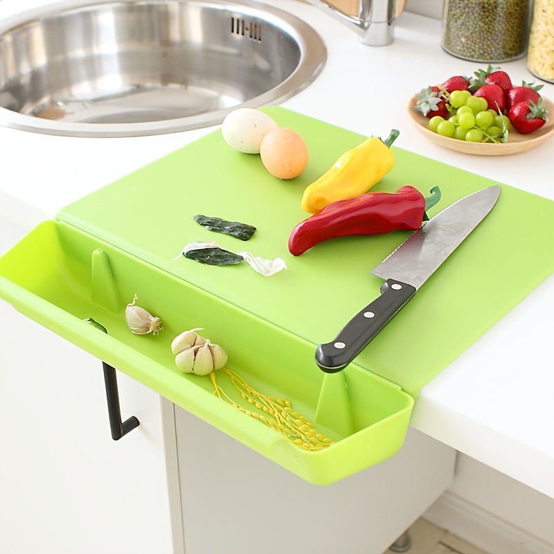 2-in-1-Schneidebrett mit abnehmbarer Auffangbox