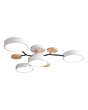 Circa multi-arm ceiling light, white finish, studio on white